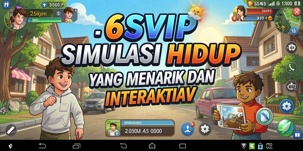 Tangkapan layar utama 6SVIP menunjukkan gameplay yang interaktif dan mendalam.