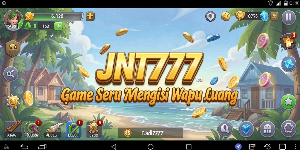 Tampilan gameplay utama JNT777 yang menarik dan interaktif.