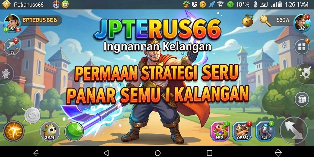 Tampilan gameplay menarik dari JPTERUS66 dengan strategi mendebarkan.