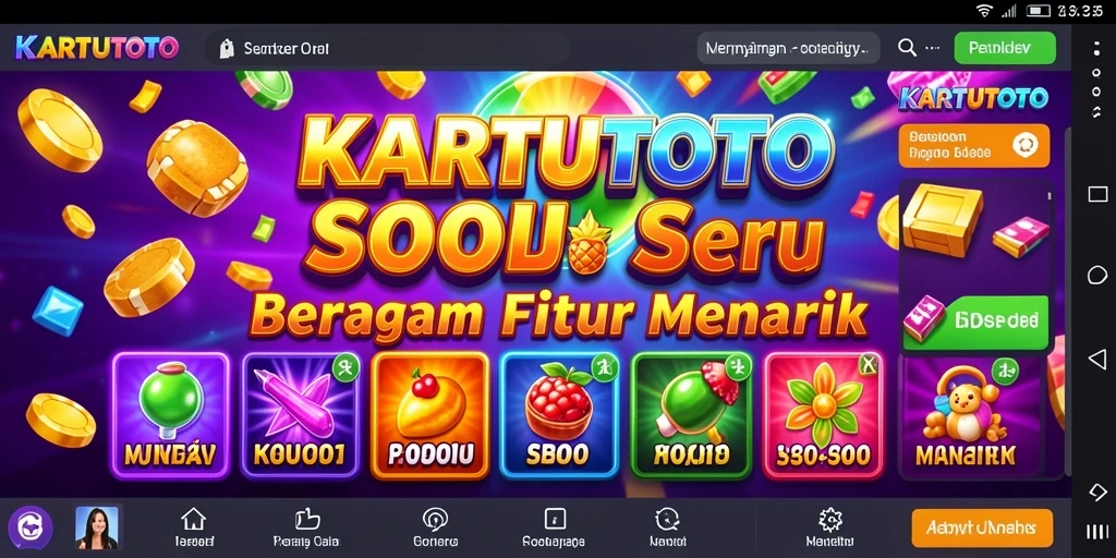 Tampilan menarik gameplay KARTUTOTO saat memutar slot.