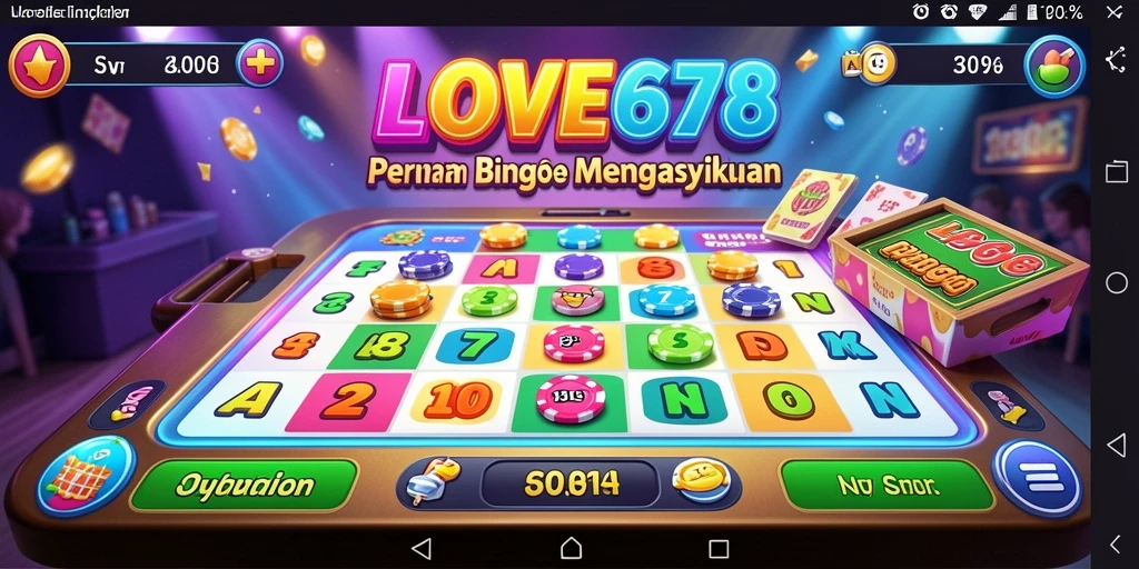 Tampilan gameplay Bingo di LOVE678 yang seru dan menyenangkan.