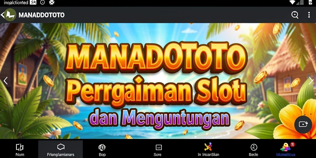 Tampilan menarik dari gameplay Slot MANADOTOTO yang mengasyikkan.