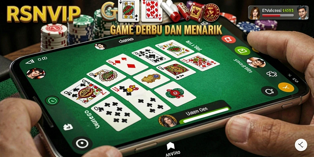 Tampilan gameplay menarik dari RSNVIP dengan berbagai elemen Domino.