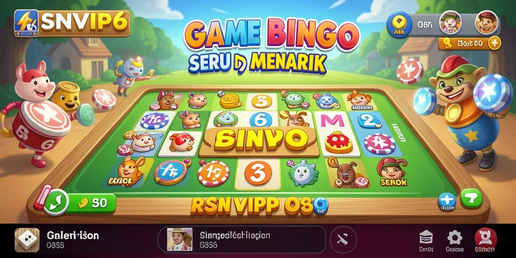 Screenshot gameplay RSNVIP6 menampilkan suasana permainan Bingo yang menyenangkan.