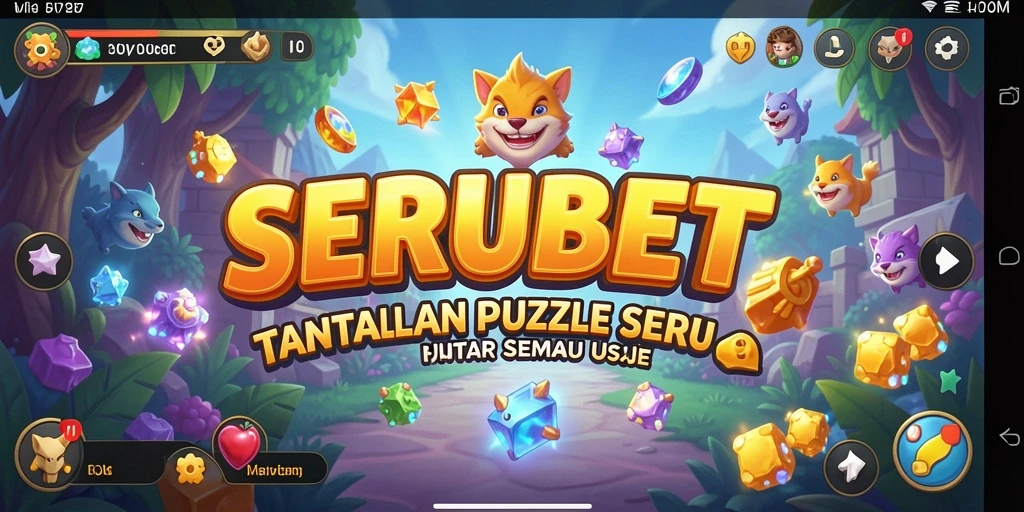 Tampilan gameplay SERUBET yang menarik dan menantang.