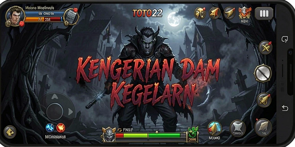 Gameplay seram dari TOTO22 menampilkan makhluk kegelapan yang siap menghantui.